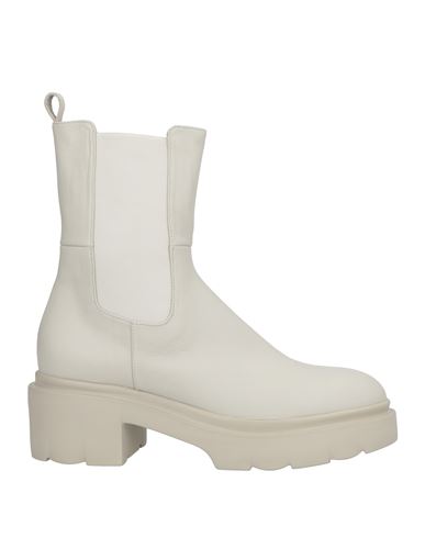 Pomme D'or Woman Ankle Boots Light Grey Size 8 Calfskin In Multi