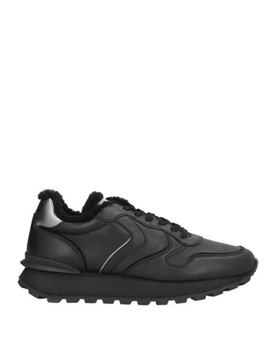 Voile Blanche Woman Sneakers Black Size 10 Leather In Black