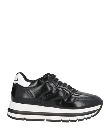 Voile Blanche Woman Sneakers Black Size 5 Leather In Black