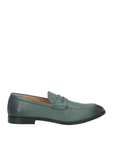 Bally Man Loafers Sage Green Size 9 Calfskin In Green