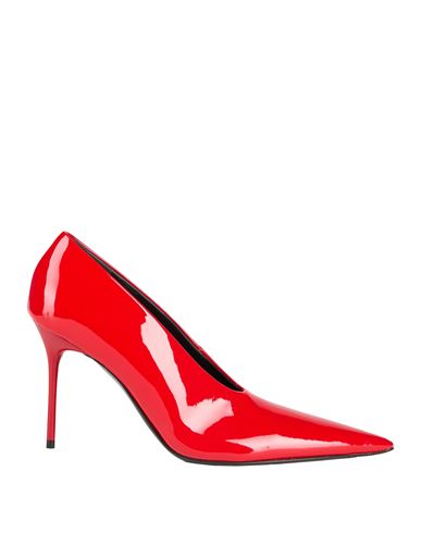 Balmain Woman Pumps Red Size 7 Calfskin