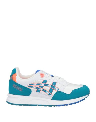 Asics Tiger Man Sneakers White Size 7.5 Textile Fibers, Synthetisches Material In Multi