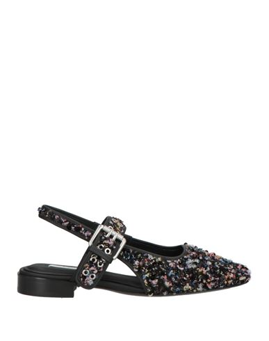 Rag & Bone Astra Buckle Boucle Slingback Flats In Black