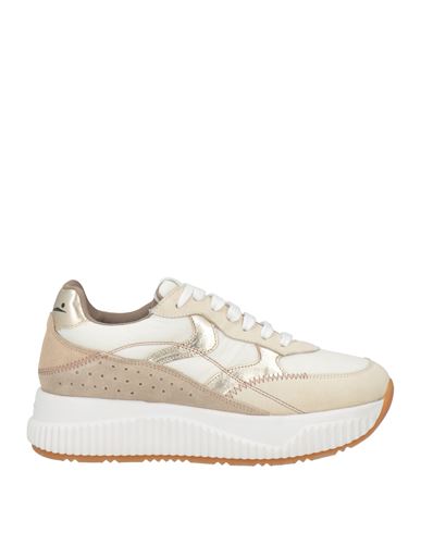 Voile Blanche Woman Sneakers Off White Size 6 Leather, Textile Fibers In White