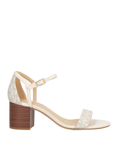 Michael Michael Kors Woman Sandals Ivory Size 7 Polyurethane In White