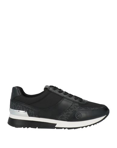 Michael Michael Kors Woman Sneakers Black Size 9 Textile Fibers, Synthetisches Material In Black