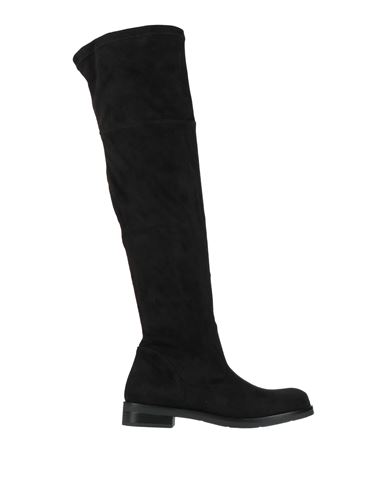 Pollini Woman Boot Black Size 8 Synthetisches Material In Black