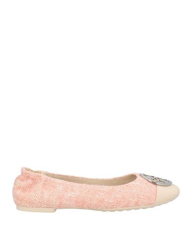 Tory Burch Woman Ballet Flats Light Pink Size 6.5 Leather, Textile Fibers In Pink
