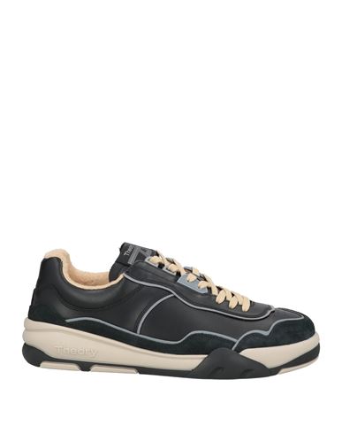 Theory Project Man Sneakers Black Size 8 Calfskin In Black