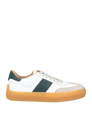 Tod's Man Sneakers White Size 9 Leather In White