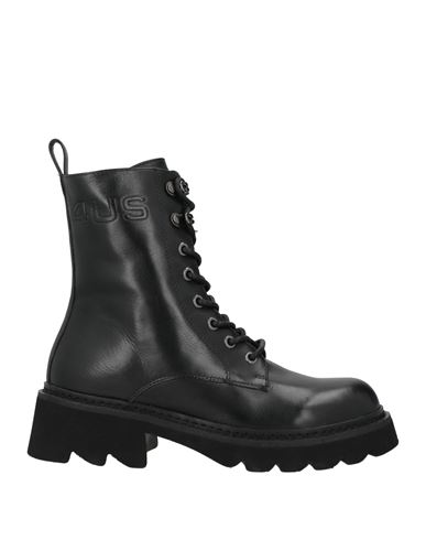 Paciotti 4us Woman Ankle Boots Black Size 8 Leather In Black