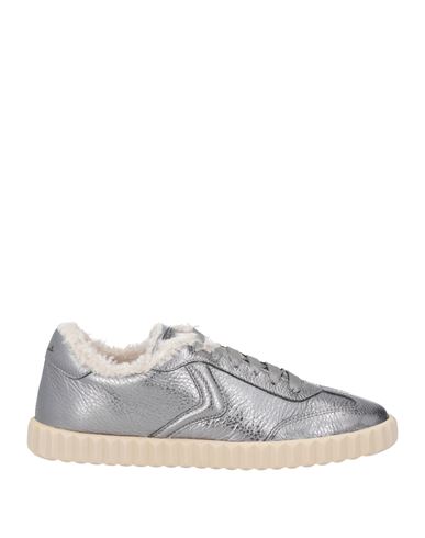 Voile Blanche Woman Sneakers Gunmetal Size 8 Leather In Gray