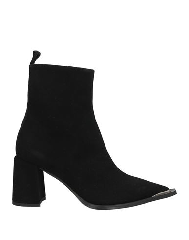 Bruglia Woman Ankle Boots Black Size 6 Leather In Black