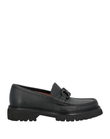 Ferragamo Man Loafers Black Size 6 Calfskin In Black