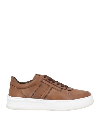 Tod's Man Sneakers Brown Size 8.5 Leather In Brown