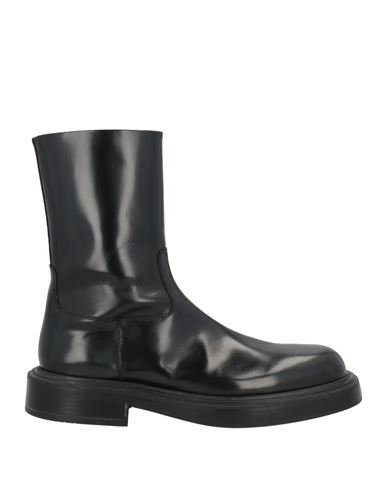 Ferragamo Man Boot Black Size 11 Calfskin In Black
