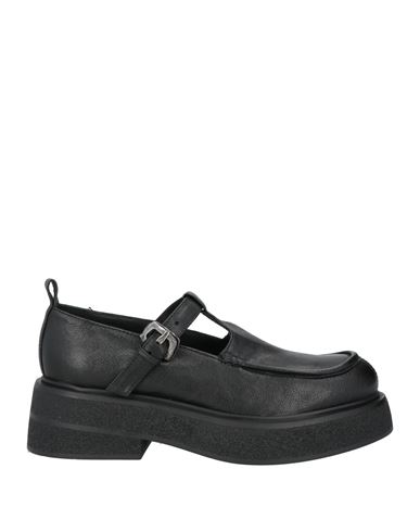 Ernesto Dolani Woman Loafers Black Size 11 Leather In Black