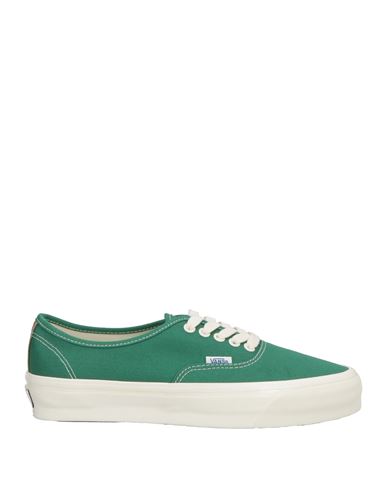 Vans Man Sneakers Green Size 8.5 Textile Fibers In Green