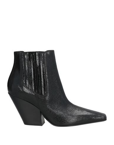 Casadei Woman Ankle Boots Black Size 7.5 Leather