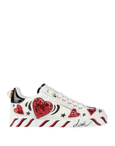 Dolce & Gabbana Woman Sneakers White Size 5 Calfskin In White