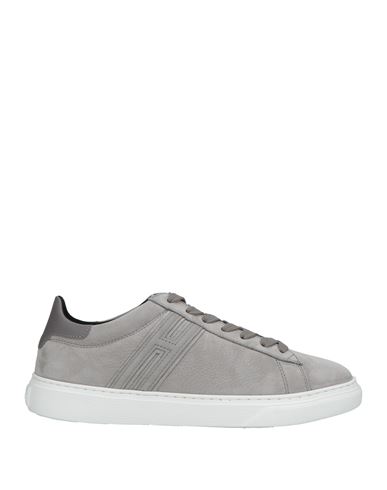Hogan Man Sneakers Grey Size 9 Leather In Gray