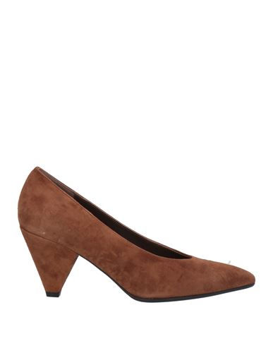 Pavin Woman Pumps Brown Size 8 Leather In Brown