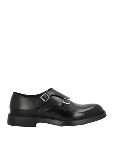Doucal's Leather Classic Monk Straps In Black