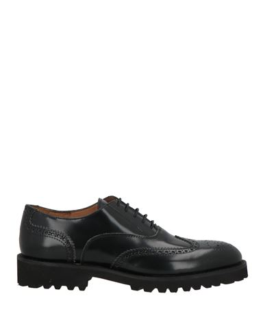 Jackal Milano Woman Lace-up Shoes Black Size 8 Leather