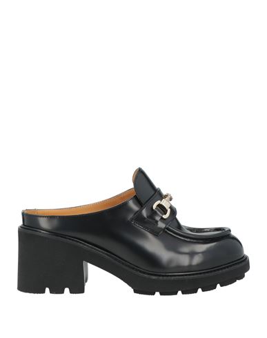 Doucal's Woman Mules & Clogs Black Size 8 Leather In Black