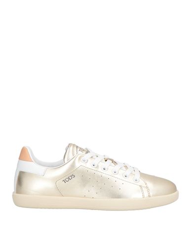 Tod's Woman Sneakers Platinum Size 8 Leather In Multi