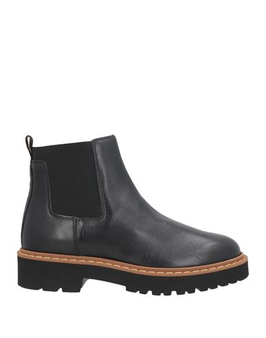 Hogan Woman Ankle Boots Black Size 11 Soft Leather In Black