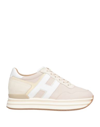 Hogan Woman Sneakers Light Pink Size 4.5 Leather In Neutral