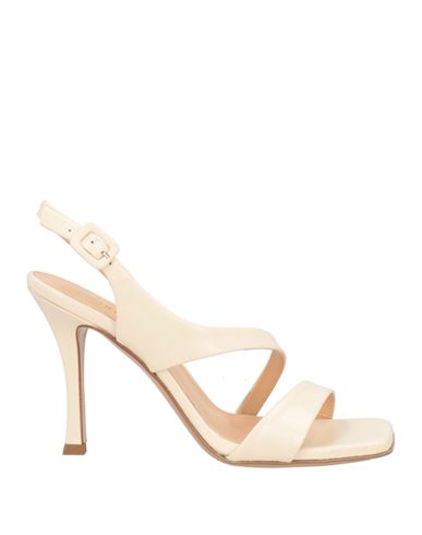 Guglielmo Rotta Woman Sandals Cream Size 8 Leather In Pink