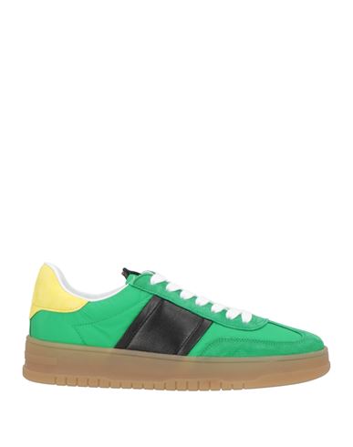 Kennel & Schmenger Woman Sneakers Green Size 7 Leather, Nylon In Green