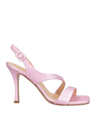 Guglielmo Rotta Woman Sandals Pink Size 10 Leather In Pink