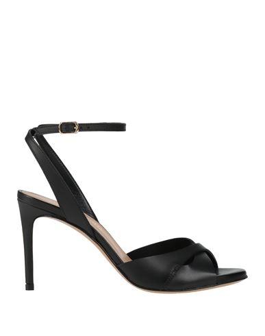 Guglielmo Rotta Woman Sandals Black Size 8 Leather