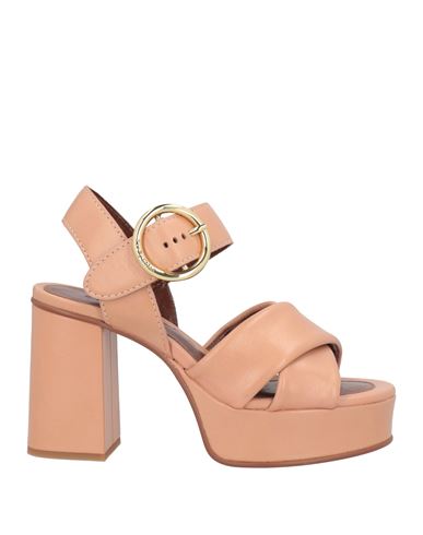 See By Chloé See By Chloe Lyna Heels Taupe Sb36033a 134 In Pink