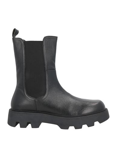 Cafènoir Woman Ankle Boots Black Size 11 Leather In Black