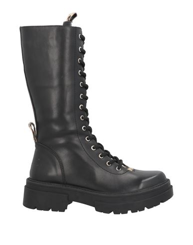 Cafènoir Woman Boot Black Size 5 Leather In Black