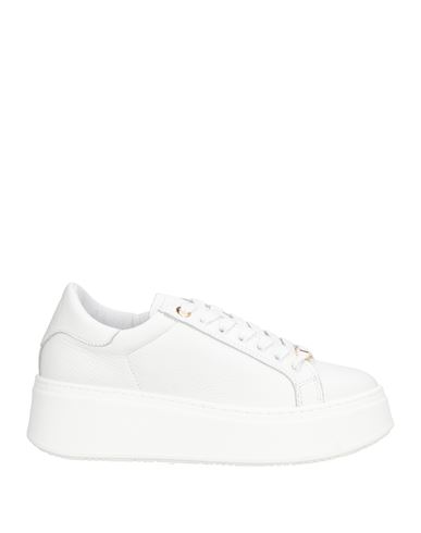 Twinset Woman Sneakers White Size 7 Leather In White