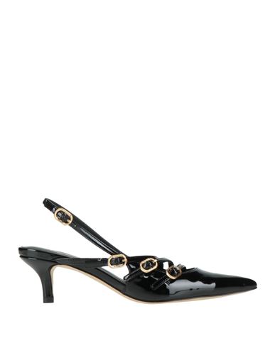 Twinset Woman Pumps Black Size 5 Polyurethane In Black