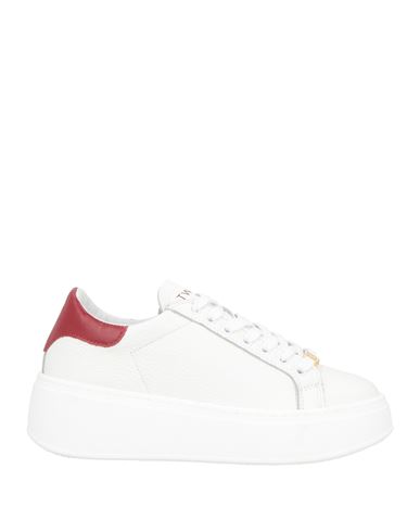 Twinset Woman Sneakers White Size 7 Leather In White