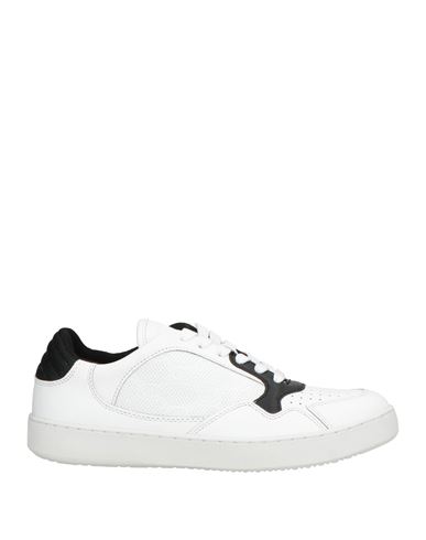 Twinset Woman Sneakers White Size 8 Cow Leather, Polyester In White