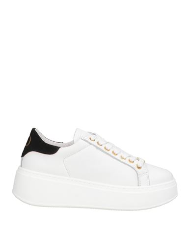 Twinset Woman Sneakers White Size 8 Leather In White