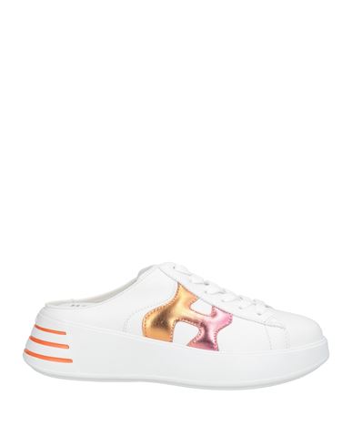 Hogan Woman Sneakers White Size 6.5 Leather In White