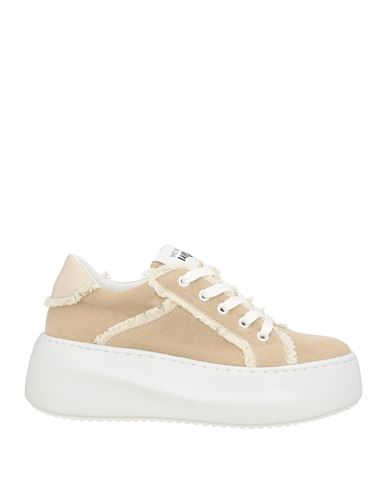 Vic Matie Vic Matiē Woman Sneakers Beige Size 8 Textile Fibers In Brown