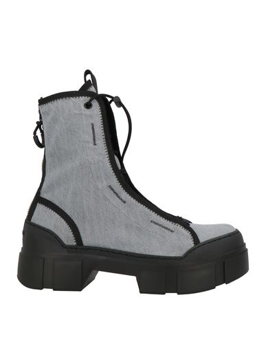 Vic Matie Vic Matiē Woman Ankle Boots Grey Size 8 Textile Fibers In Gray