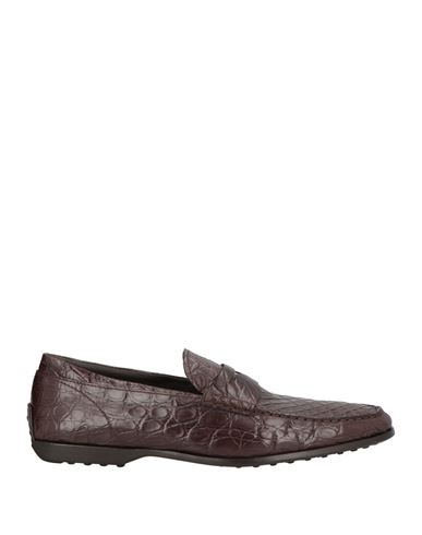 Tod's Man Loafers Dark Brown Size 13.5 Leather In Brown