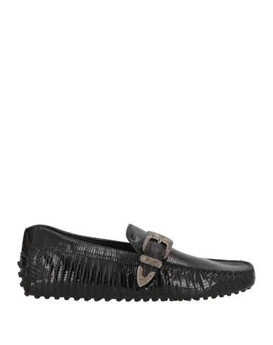 Tod's Man Loafers Black Size 13 Leather In Black