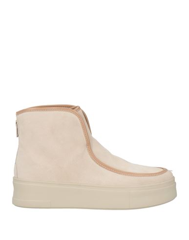 Frau Woman Ankle Boots Cream Size 8 Leather In Neutral